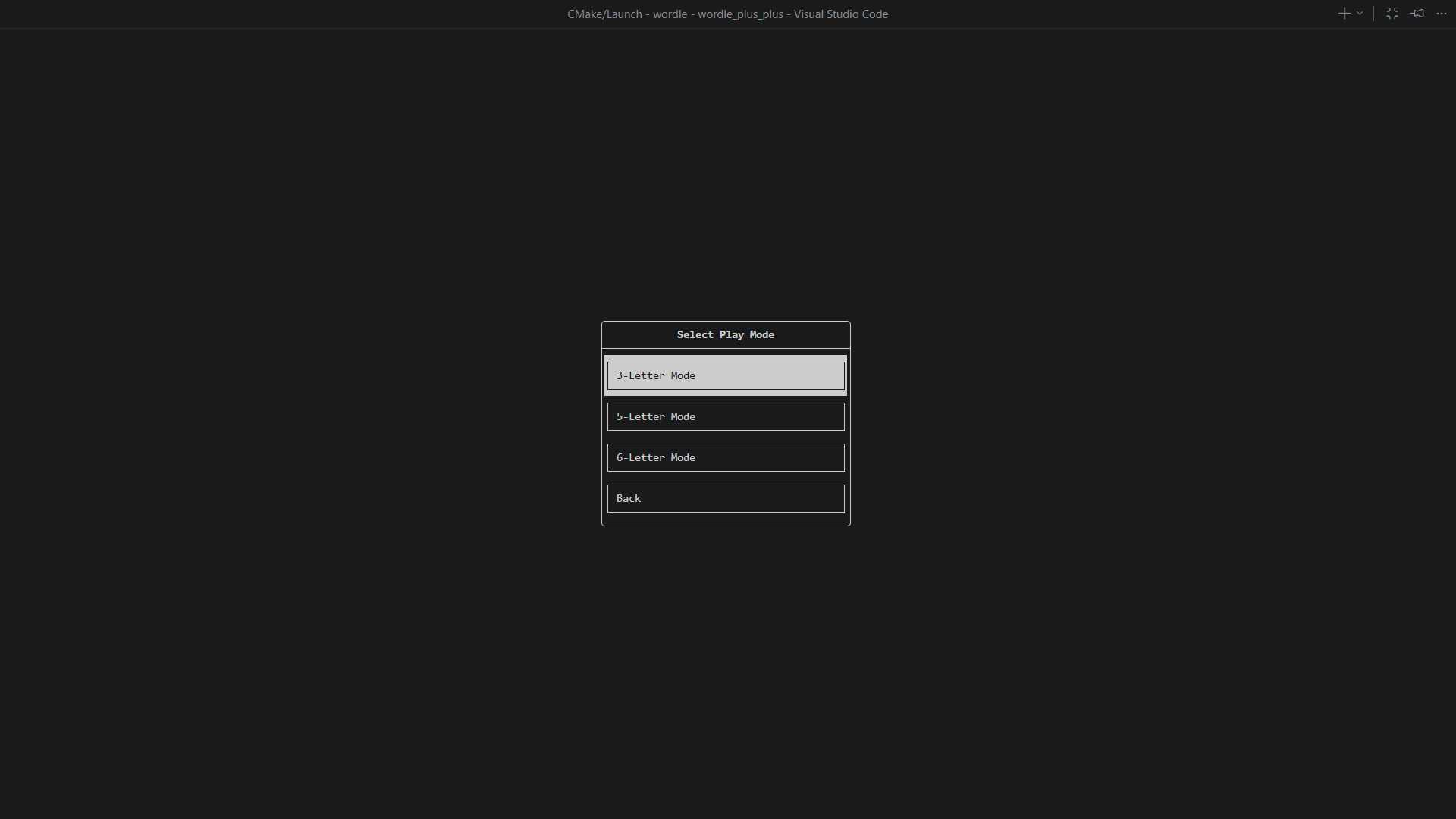 Wordle++ game modes
